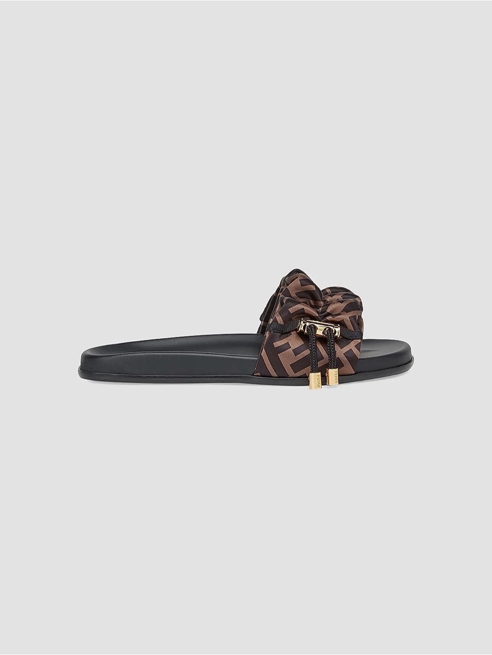 Fendi logo slide sandals